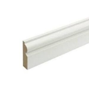 18mm x 75mm Primed MDF Torus Architrave 4.4m