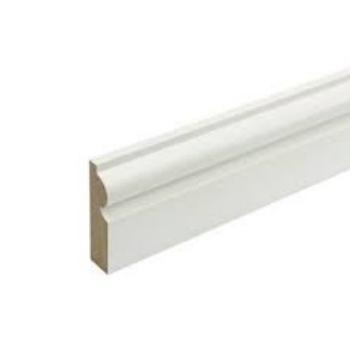 18mm x 75mm Primed MDF Torus Architrave 4.4m