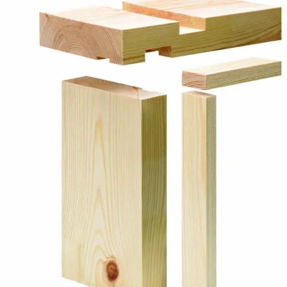 Metsa Door Lining Set Inc Door Stops for 6'6" x 2'3" / 2'6" Doors 32mm x 138mm