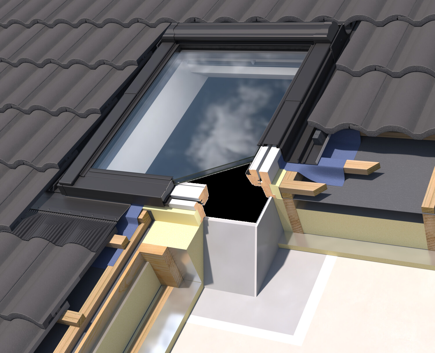 Keylite 55mm x 78mm Single Tile Flashing DTRF 01 - Image 2