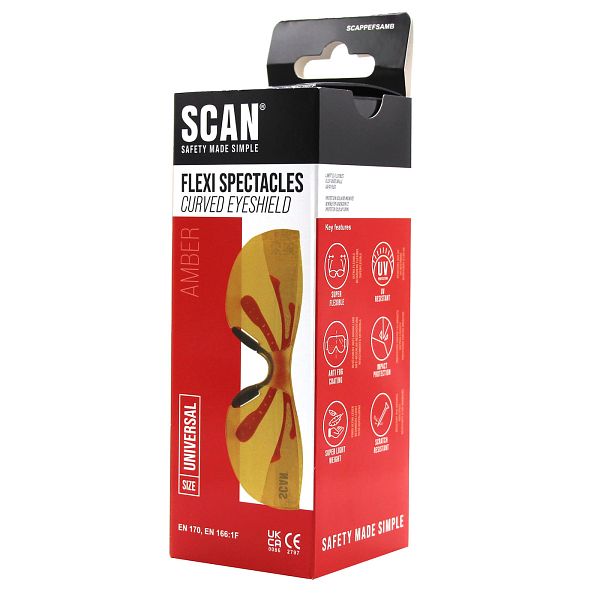 Scan Flexi Spectacles Amber - Image 2