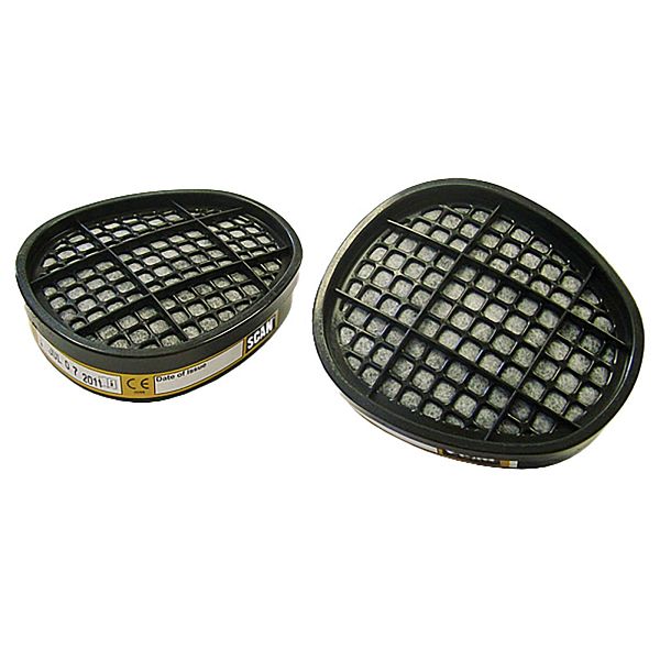 Scan Twin Half Mask A1 Filter Cartridges (pack 2)