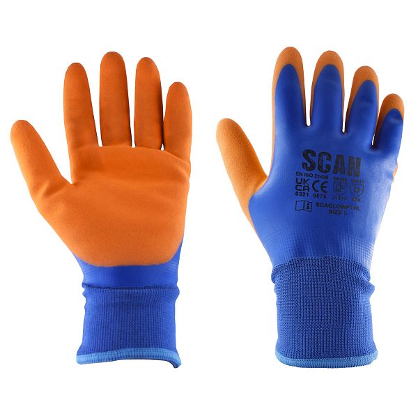 Scan Thermal Waterproof Latex Gloves Size 10 XL - Image 2