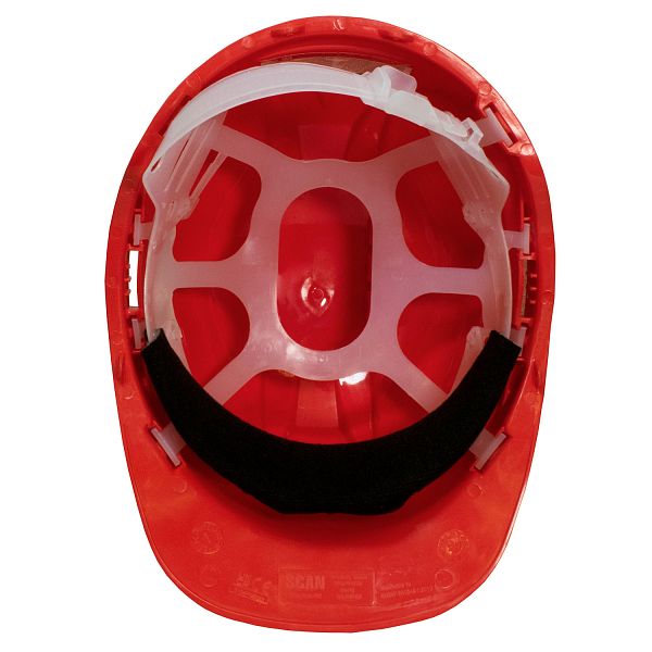 Scan Standard Industrial Safety Helmet Red - Image 2
